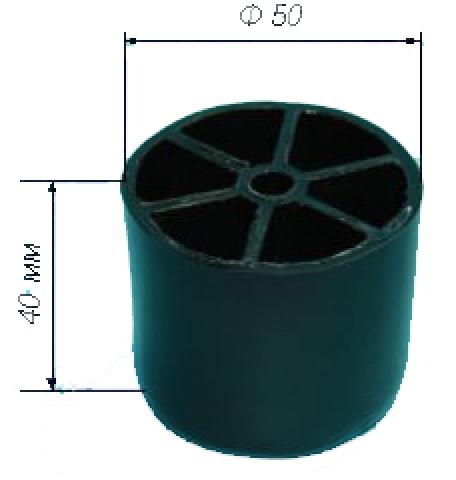 Опора мебельная №4 Н=40мм, D=50